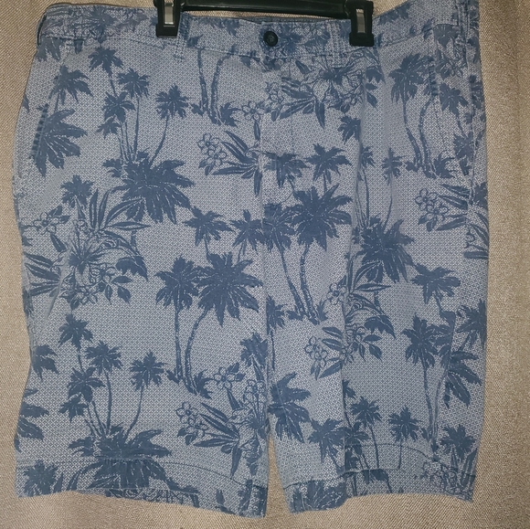 Nautica slim fit mens Palm tree print shorts SZ 40W - Picture 1 of 5